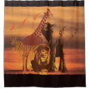 Search for giraffe shower curtains Lion