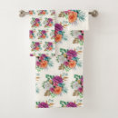 Search for orange and white bath towels Flowers