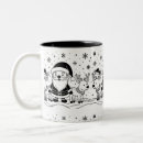 Search for black santa mugs Black and white