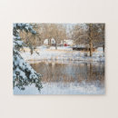 Search for winter barn puzzles Trees