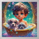 Search for bubble bath art Puppy