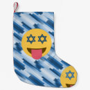 Recherche de visage heureux chaussette de noël Émoticône