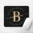 Recherche de monogramme girly tapis souris Initiale