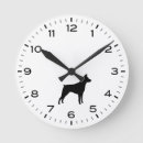 Search for silhouette clocks Dog