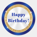 Search for gold glitter look stickers Happy birthday