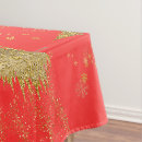 Search for gold and red christmas tablecloths Classic