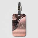 Recherche de metal luggage tags Rose