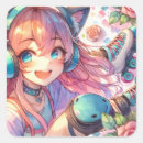 Search for anime cat girls stickers Cute anime girl