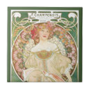 Recherche de alphonse mucha carreaux Vintage