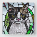 Search for stained glass clocks Cat