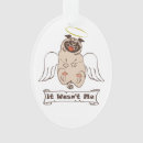 Search for angel dog ornaments Pug