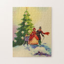 Search for vintage christmas tree puzzles Illustration
