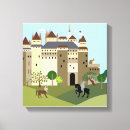 Search for medieval knight canvas prints Castle