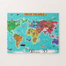Search for cartoon map puzzles Cute