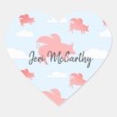 Search for flying pigs stickers Pink