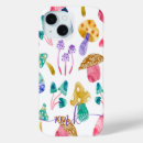 Recherche de champignons magiques iphone coques Aquarelle