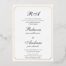 Recherche de gold border invitations Classique