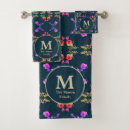 Search for dark rose bath towels Floral pattern