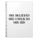 Search for she believed she could notebooks Confidence