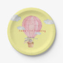 Search for hot air balloon paper plates Yellow