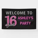 Search for black sweet 16 banners Welcome