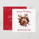 Search for funny reindeer christmas cards Rudolph