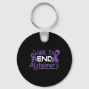 Search for ribbons for a cause keychains Alzheimer awareness month