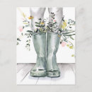 Recherche de bottes pluie cartes postales Floral