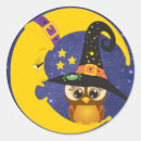 Recherche de hibou halloween autocollants Lune