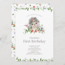Search for hedgehog birthday invitations Whimsical