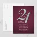 Search for silver 21st birthday invitations Party