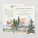 Search for mountain wedding announcement cards Forest