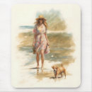 Recherche de peinture plage tapis souris Aquarelle