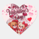 Search for teddy bear valentine stickers Red