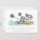 Search for palm tree save the dates Modern elegant
