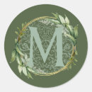 Search for monogram initial letter stickers Gold