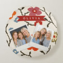 Recherche de vintage floral pillows Monogramme