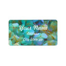 Search for teal green return address labels Feminine