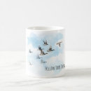 Search for birds flying mugs Sky