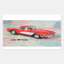 Recherche de vieux vintage autocollants Rouge