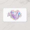 Recherche de coeur de diamant cartes visite Monogramme