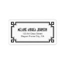 Search for art deco wedding return address labels Elegant