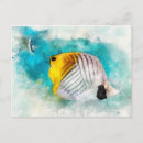 Recherche de papillons tropicaux cartes postales Jaune