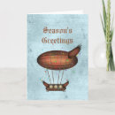 Search for hot air balloon christmas cards Vintage
