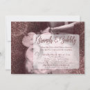 Search for rose gold shower wedding invitations Typography