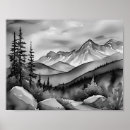 Recherche de dessin arbre posters Noir et blanc