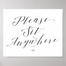 Search for sit anywhere wedding signs Elegant