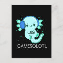 Search for kawaii postcards Axolotl