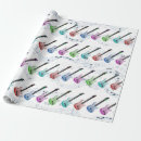 Search for guitar wrapping paper Music pattern
