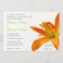Search for orange lily wedding invitations Summer